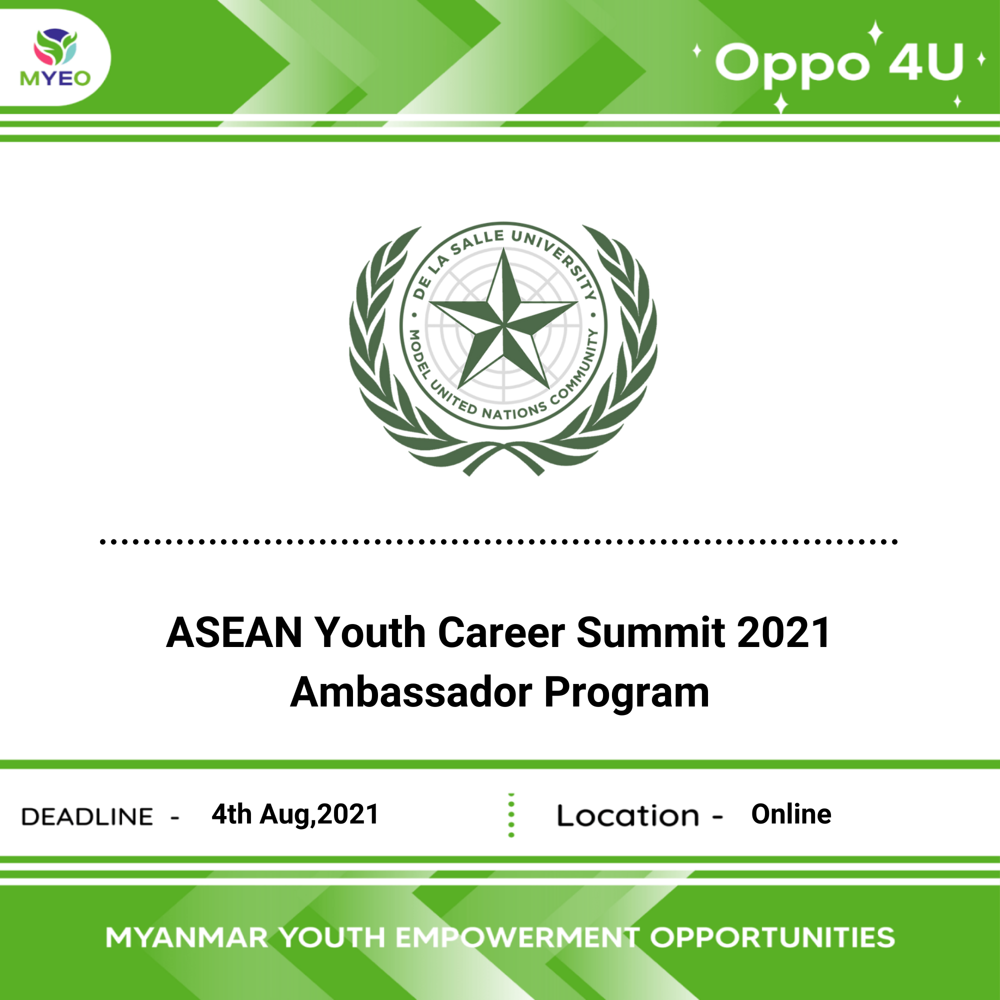 ASEAN Youth Career Summit - MYEO, Myanmar Youth Empowerment Opportunities