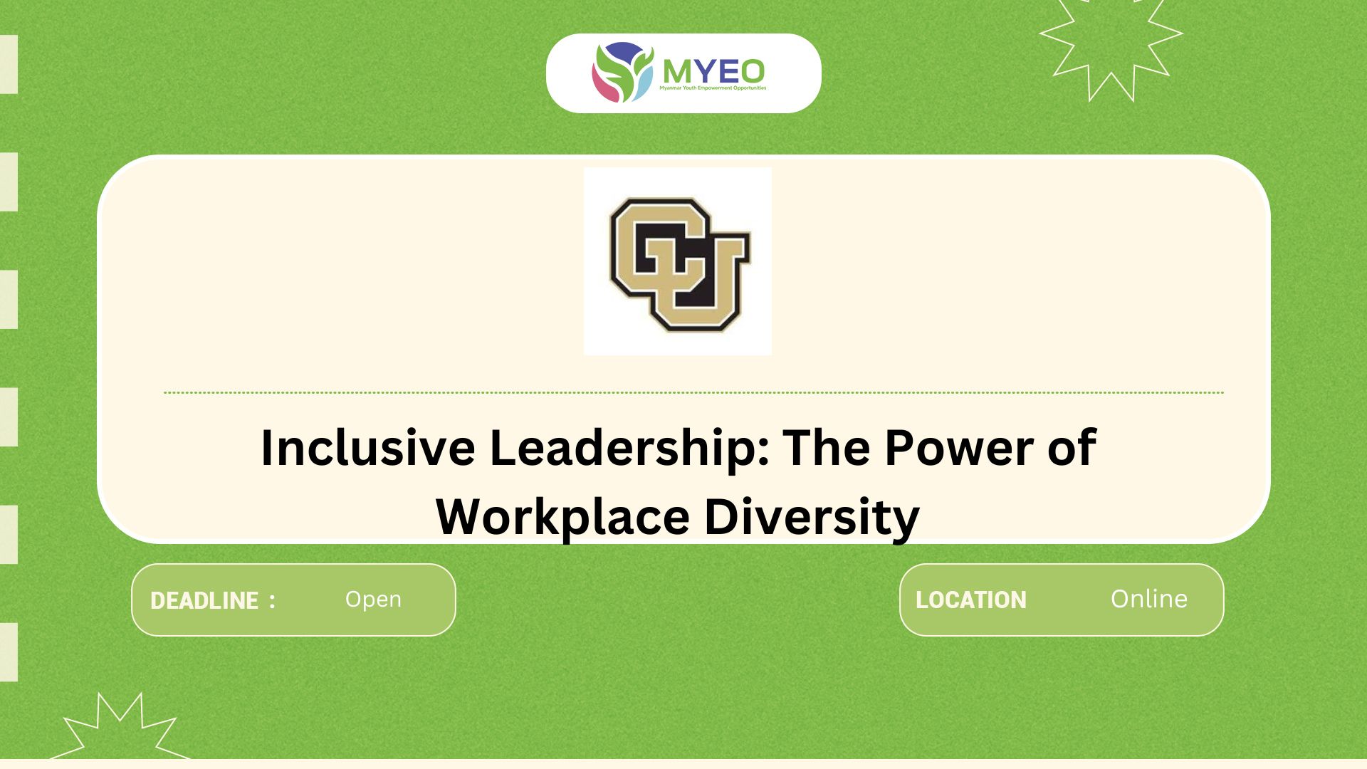 Inclusive Leadership: The Power of Workplace Diversity - MYEO, Myanmar ...