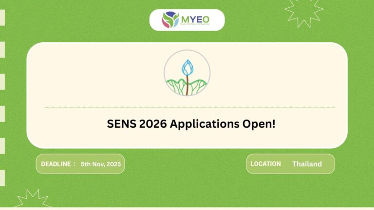 SENS 2026 Applications Open! - MYEO, Myanmar Youth Empowerment ...